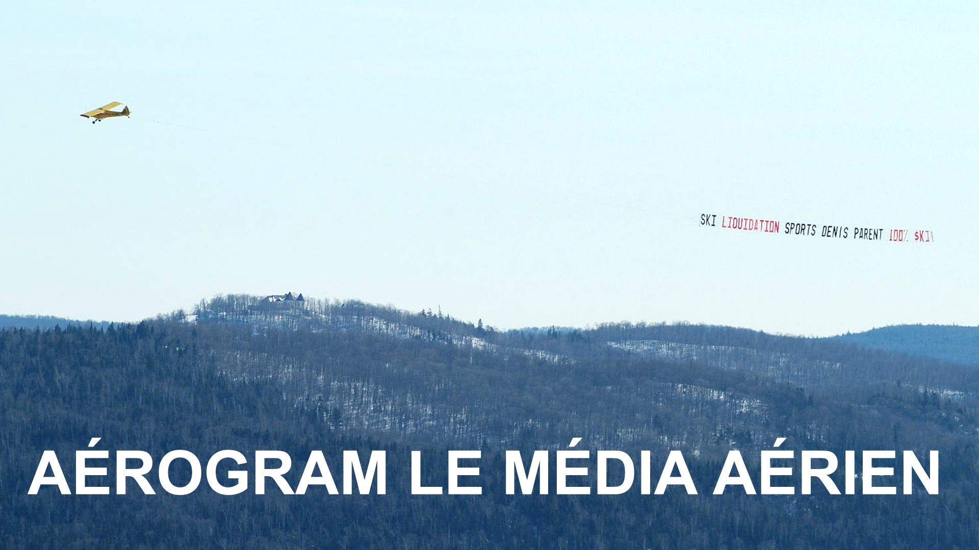 Jean-Pierre Ciambella, président-fondateur d'AÉROGRAM nous montre les avantages du média aérien.                          